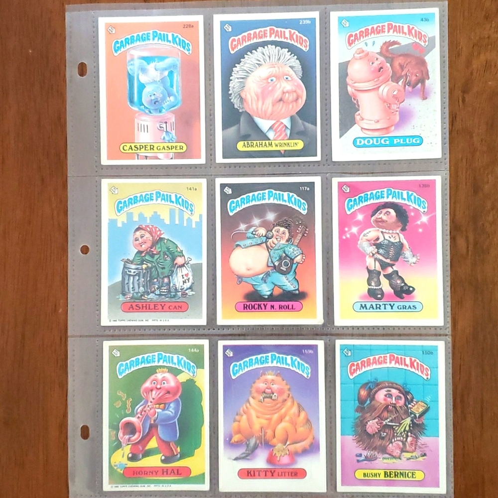 9LOT GARBAGE PAIL KIDS CARDS